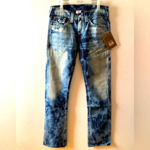 NWT True Religion Men’s Straight Denim Made in USA ; Y2K Version - Picture 2 of 8